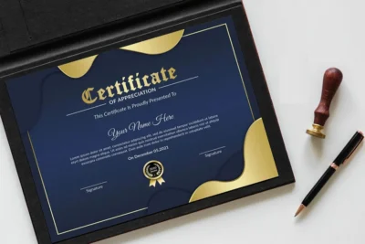 عکس مدرک بین المللی آرایشگری زنانه