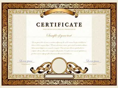 عکس مدرک بین المللی آرایشگری زنانه