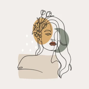 وکتور رخ آرایشگاه زنانه