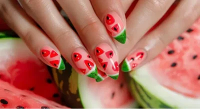 طرح ناخن یلدایی